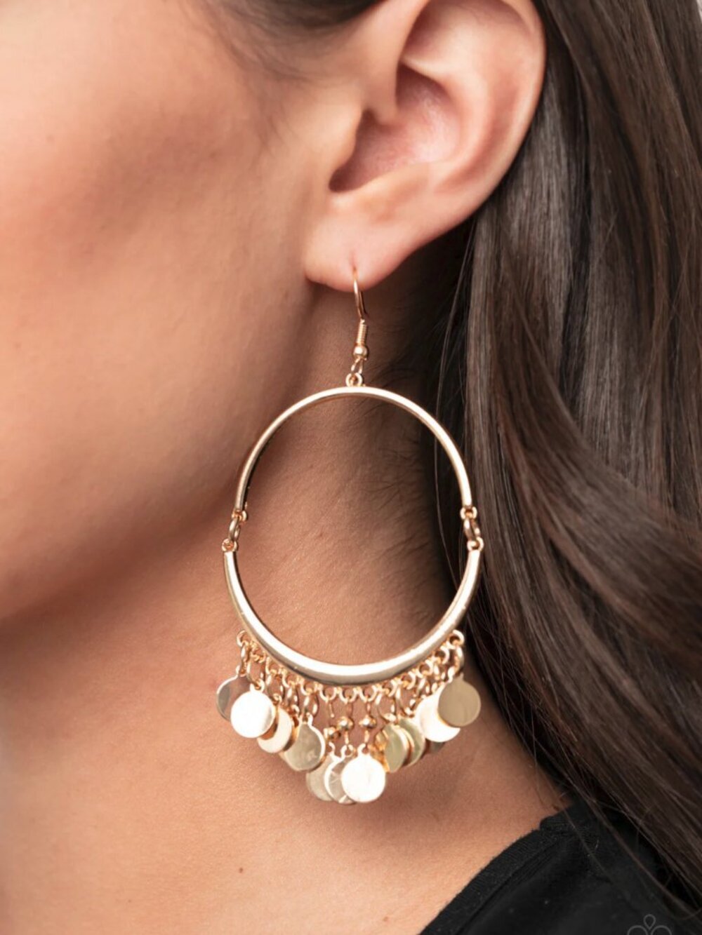 Paparazzi Jewelry Accessories - Speed of SPOTLIGHT - Gold Earrings - Vintage